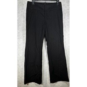 Banana Republic Pants Womens Size 8 Short Black Wool Stretch Lined Wide Leg
